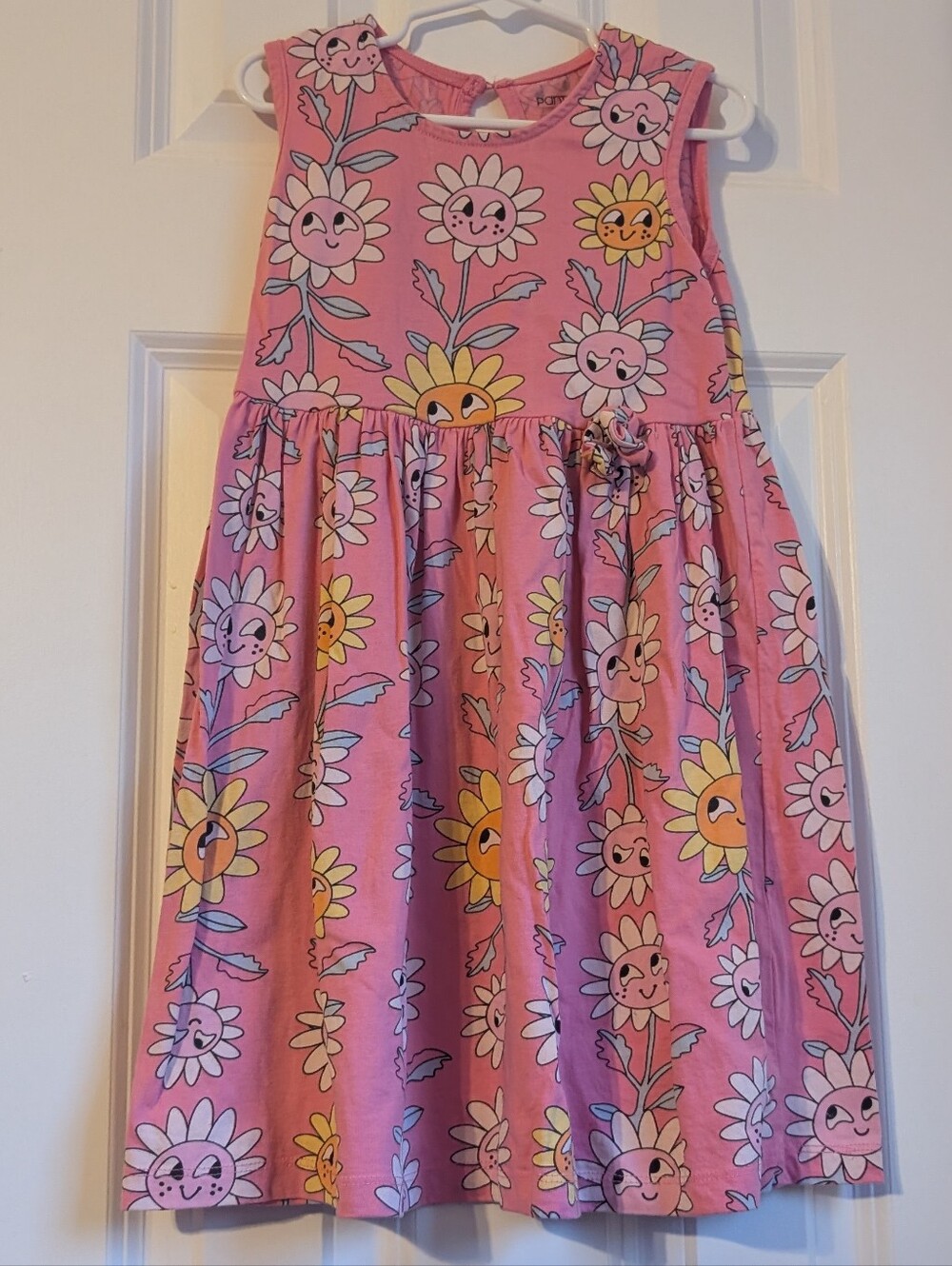 Pantaloons Girls Graphic Floral Dress Size 6-7
